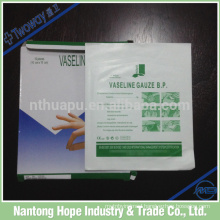 Medical paraffine gauze pad individually packing